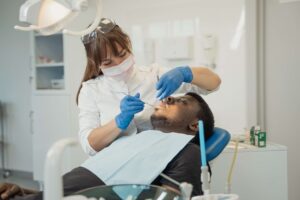 Man getting root canal in Stourbridge